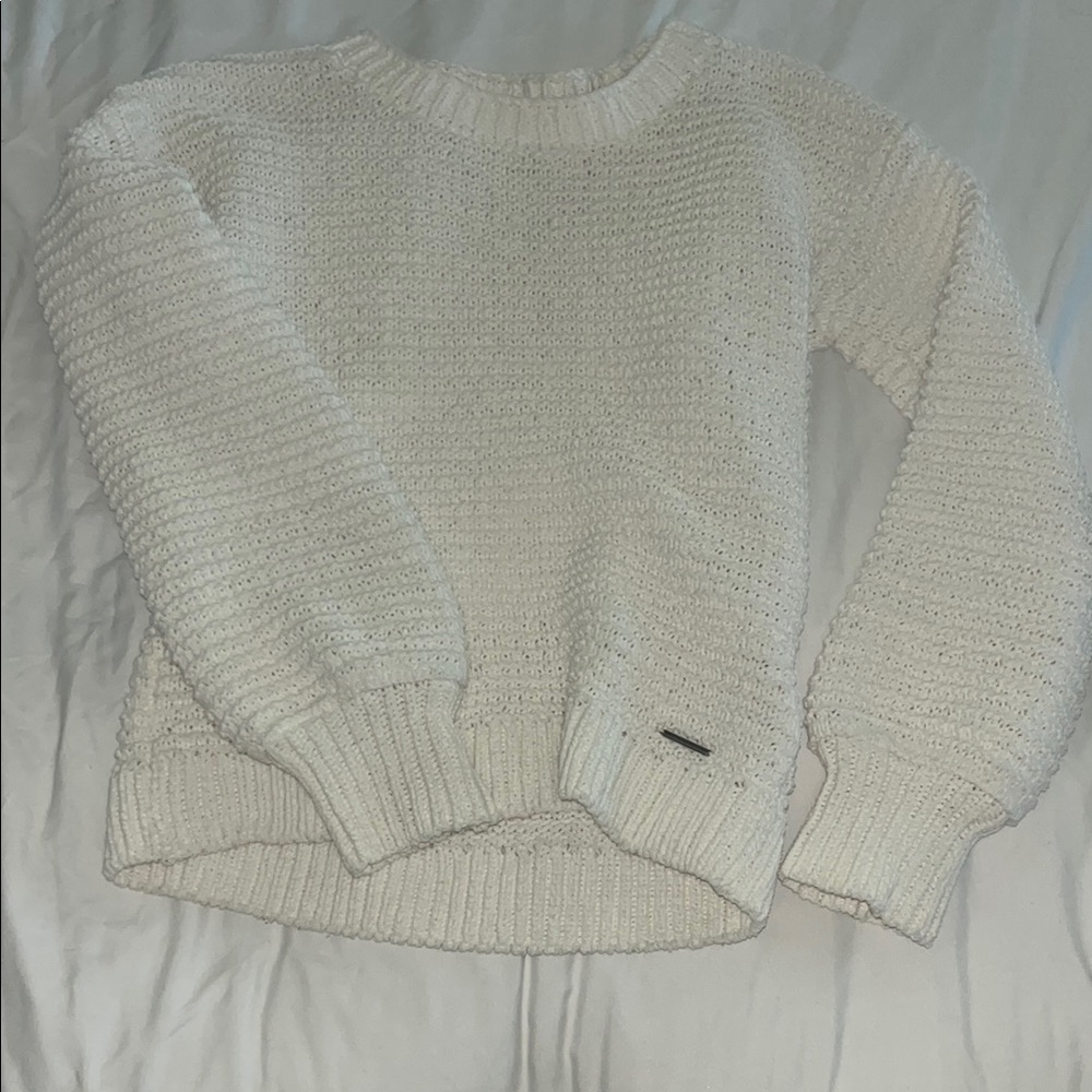 Abercrombie Cozy White Sweater